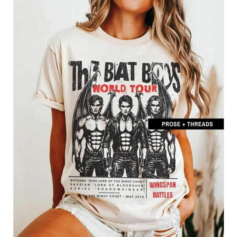Bat Boys ShirtACOTAR Merch Rhysand Cassian Sarah J Maas Merch Wingspan ACOMAF Sarah J Maas Acotar Gifts Booktok Merch...