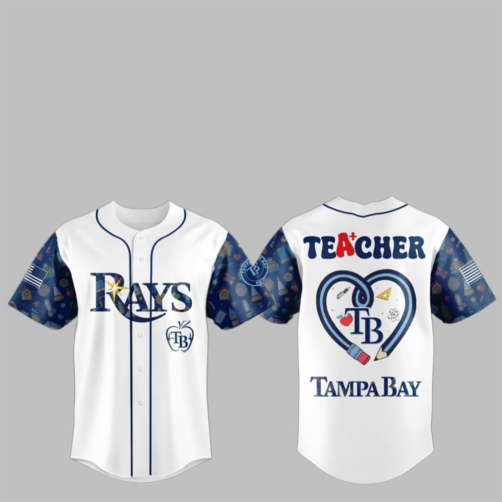 Bay Rays Teacher Appreciation Week Jersey 2025 - Grishko.com T-Shirts, Hoodie, Sweatshirt | WearSparks.com (Image 1)