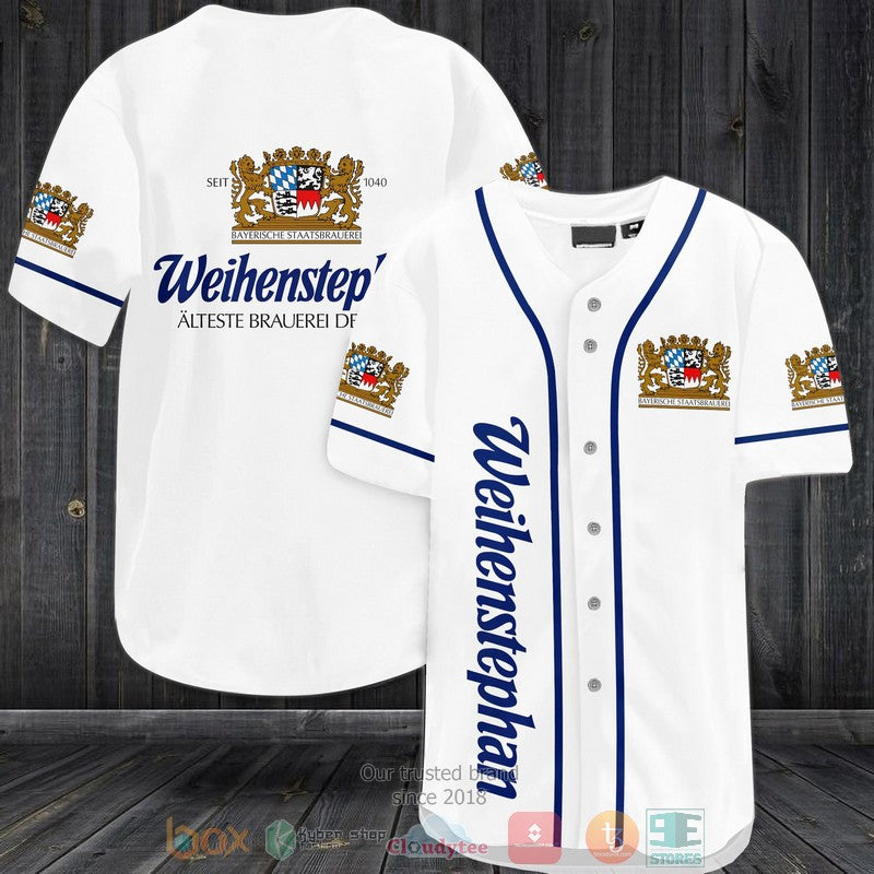 Bayerische Staatsbrauerei Weihenstephan white Baseball shirt
