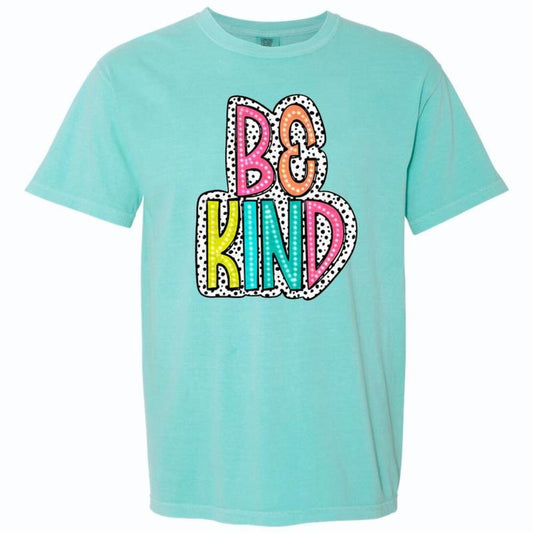 Be Kind Neon Spotted Comfort Colors T-Shirt Hoodie, Sweatshirt | WearSparks.com
