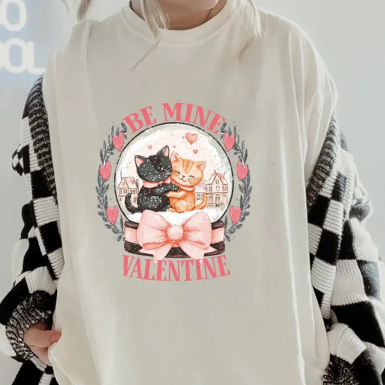 Be Mine Cats #1 GILDAN Shirt~  coffee shirt Unisex Apparel Relaxed Fit Printed In The USA Clothing Womenswear Casual...
