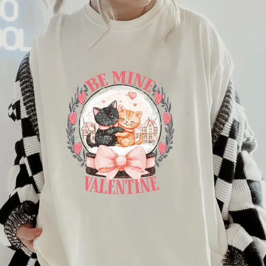 Be Mine Cats #1 GILDAN Shirt~  coffee shirt Unisex Apparel Relaxed Fit Printed In The USA Clothing Womenswear Casual...