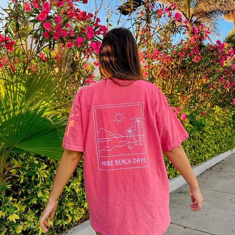Beach Days Polaroid Shirt ~ Unisex Apparel Relaxed Fit Printed In The USA Clothing Womenswear Casual Comfort Cotton...
