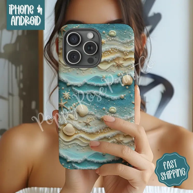 Beach Phone Case Mag Safe Compatible Magnetic Tough Cases T-Shirts, Hoodie, Sweatshirt | WearSparks.com