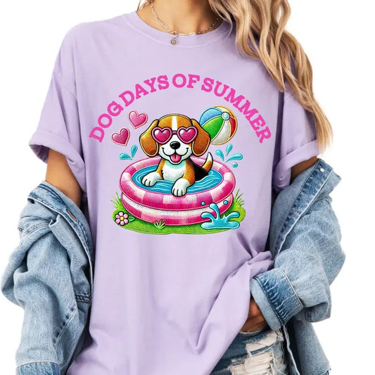 Beagle Dog Days of Summer Shirt ~ Unisex Apparel Relaxed Fit Printed In The USA Clothing Womenswear Casual Comfort Cotton...