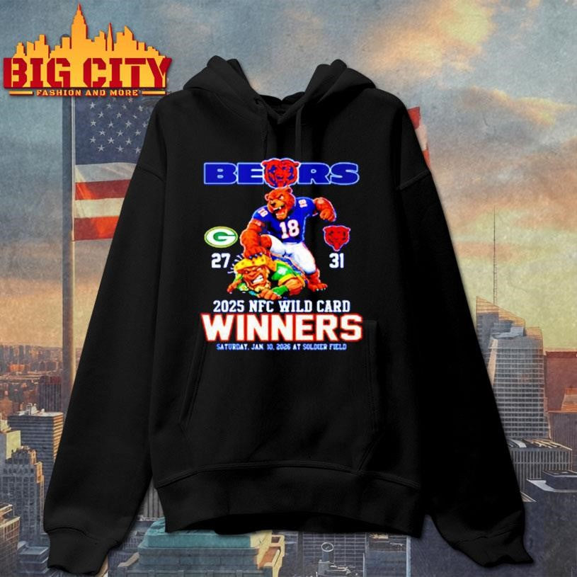 Bears 2025 NFC Wild Card Winners mascot Shirt