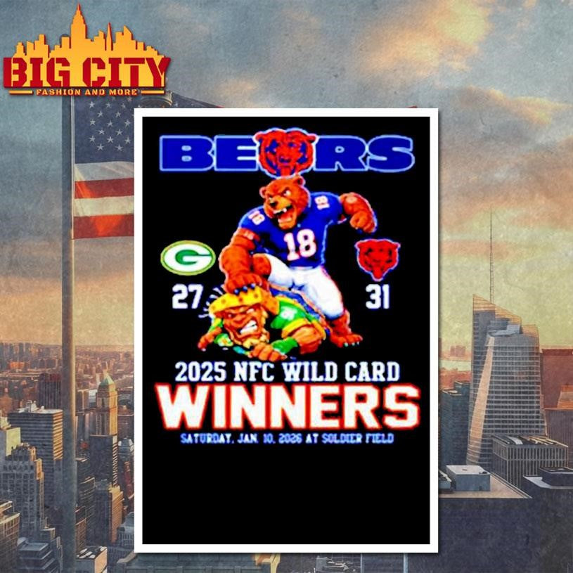 Bears 2025 NFC Wild Card Winners mascot Shirt