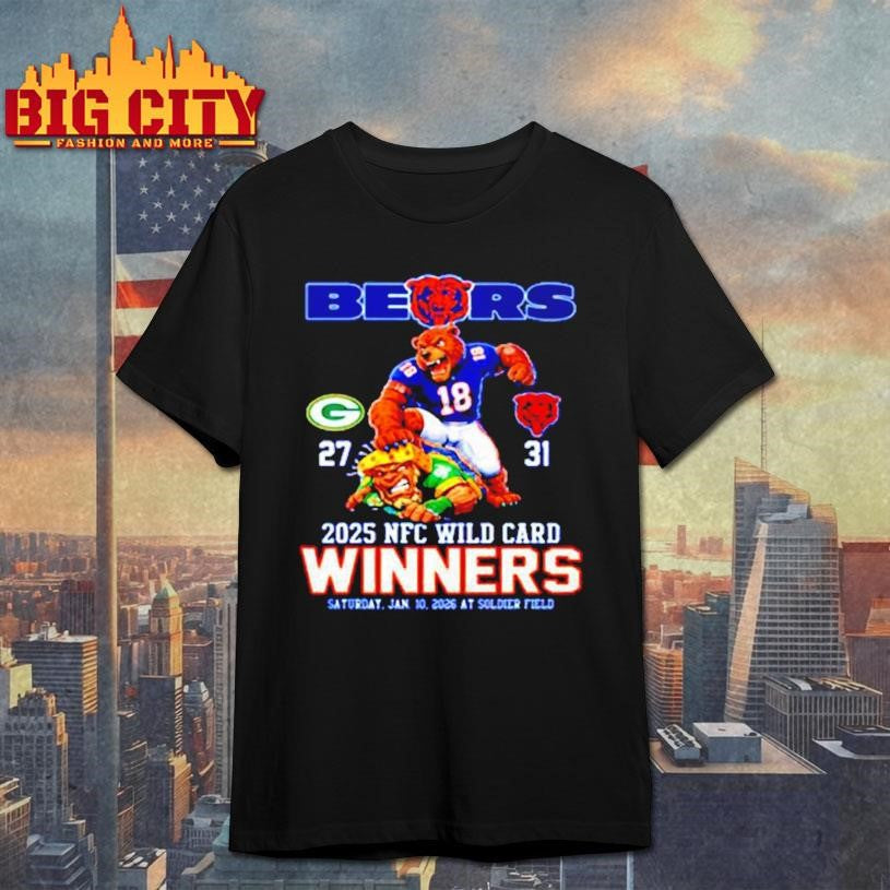 Bears 2025 NFC Wild Card Winners mascot Shirt