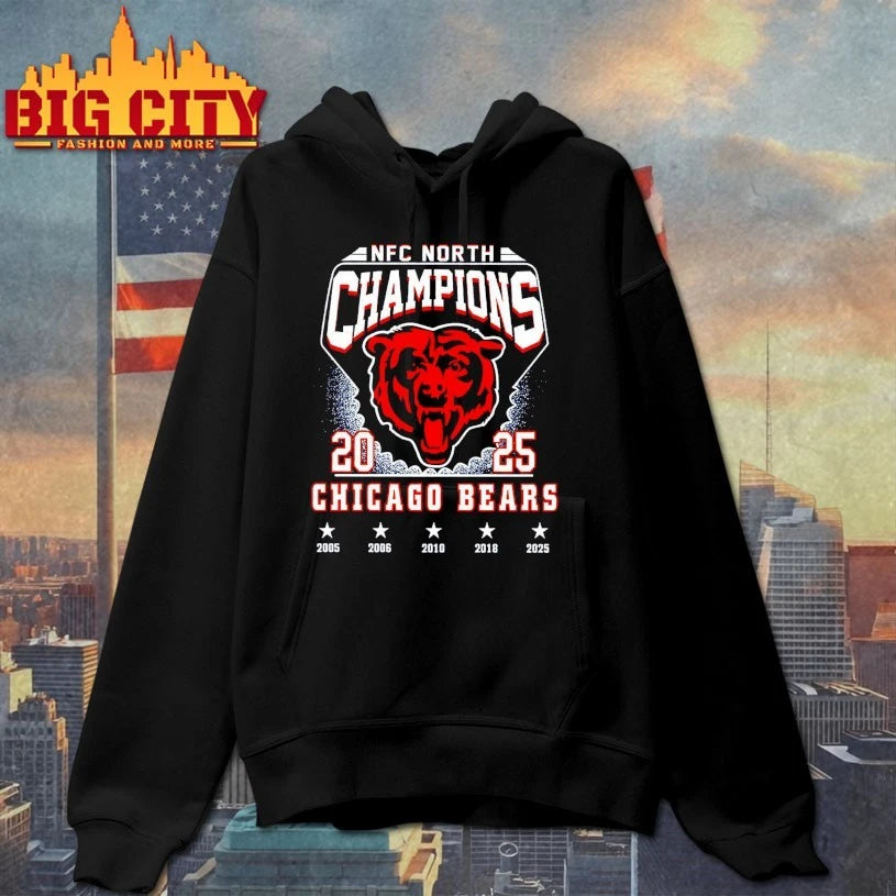 Bears 5-time NFC North Champions 2025 shirt
