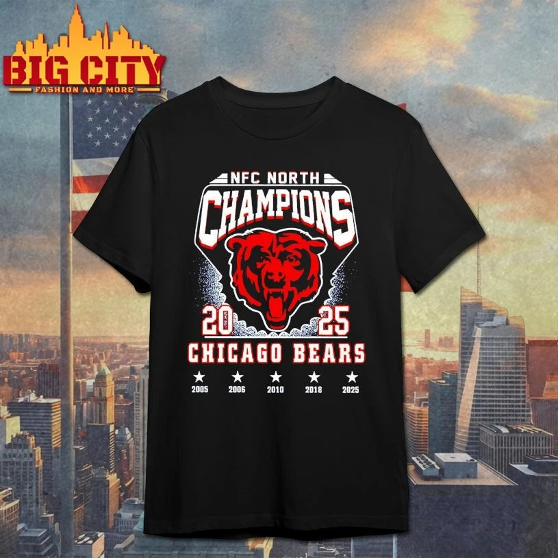 Bears 5-time NFC North Champions 2025 shirt