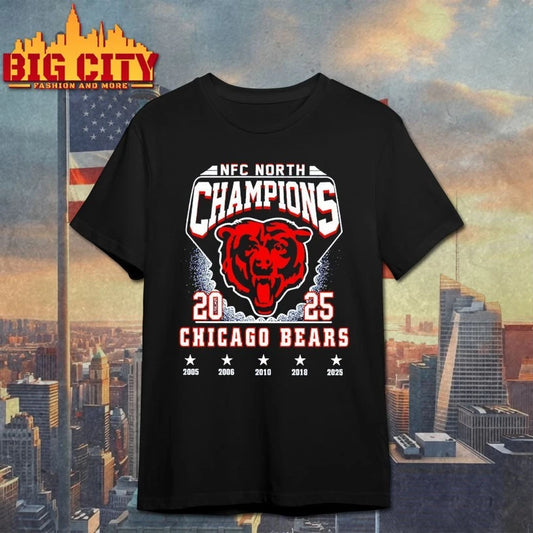 Bears 5-time NFC North Champions 2025 shirt