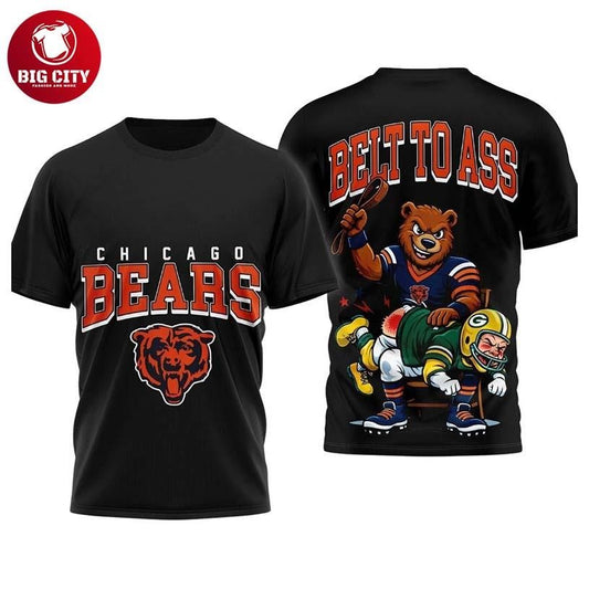 Bears Beat Packers Belt To Ass Two Sided Shirt
