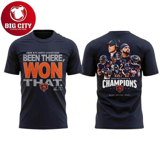 Bears NFC North Champions 2025 Two Sided Shirt