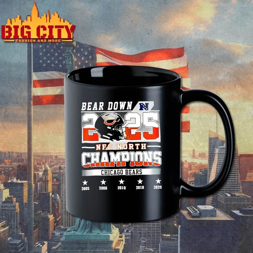Bears NFC North Champions Bear Down 2025 shirt