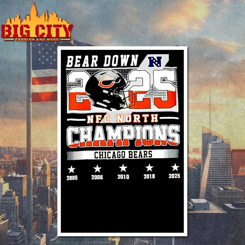 Bears NFC North Champions Bear Down 2025 shirt