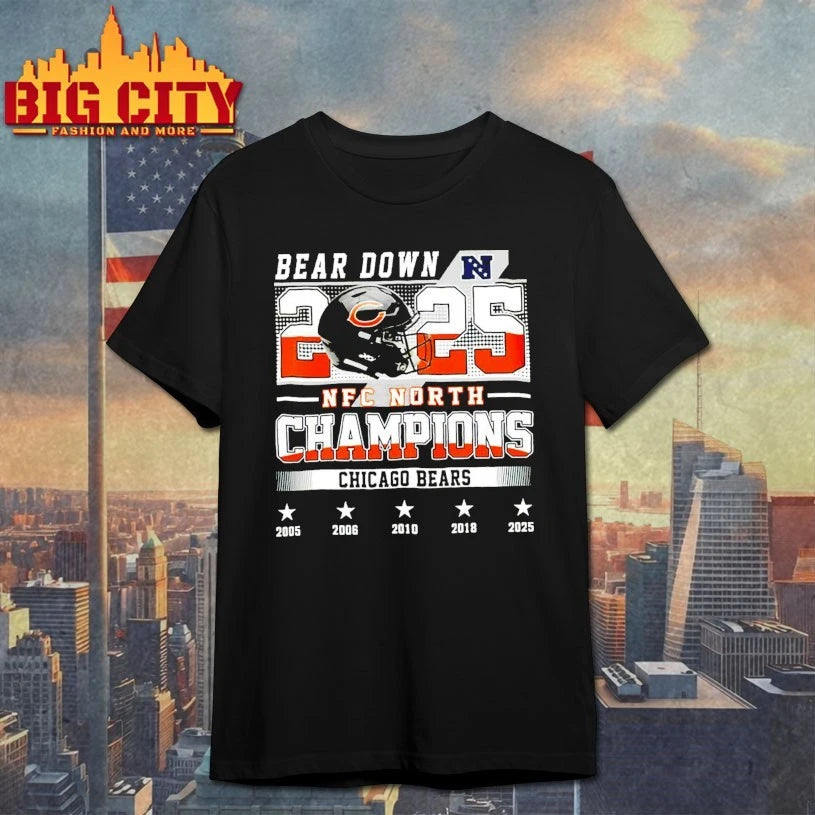 Bears NFC North Champions Bear Down 2025 shirt