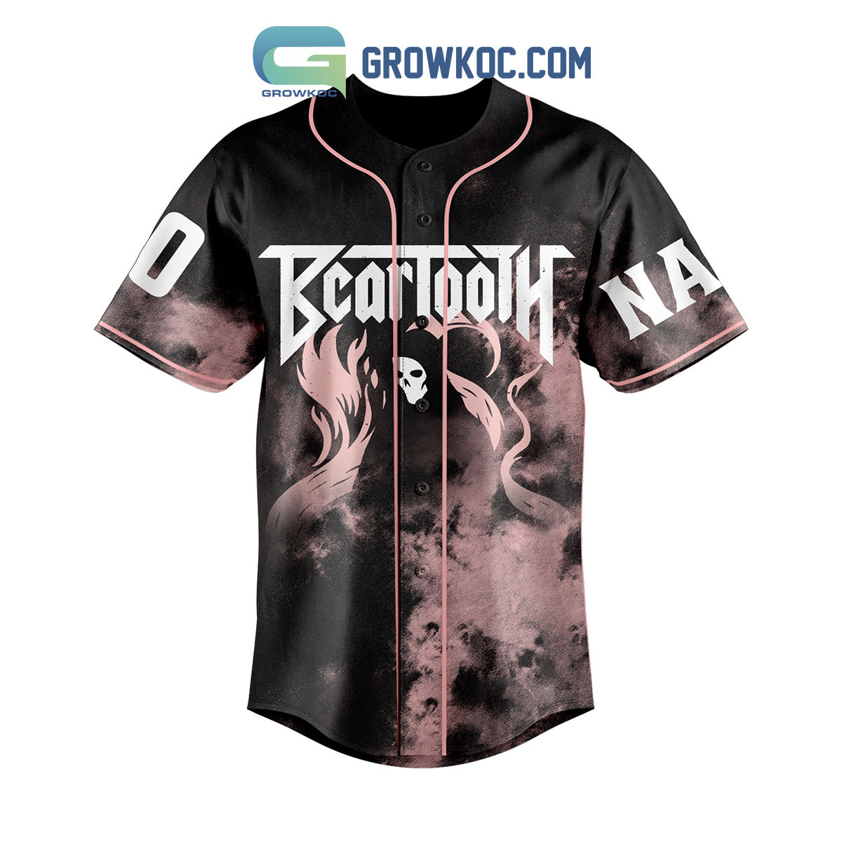 Beartooth Never Burn Me Out Personalized Baseball Jersey