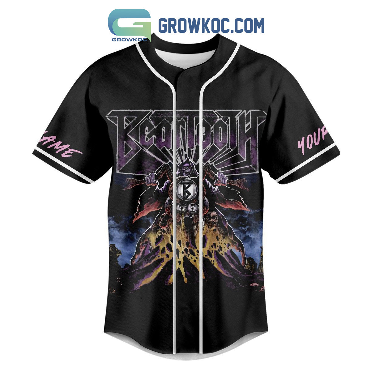 Beartooth The Below Tour Personalized Baseball Jersey