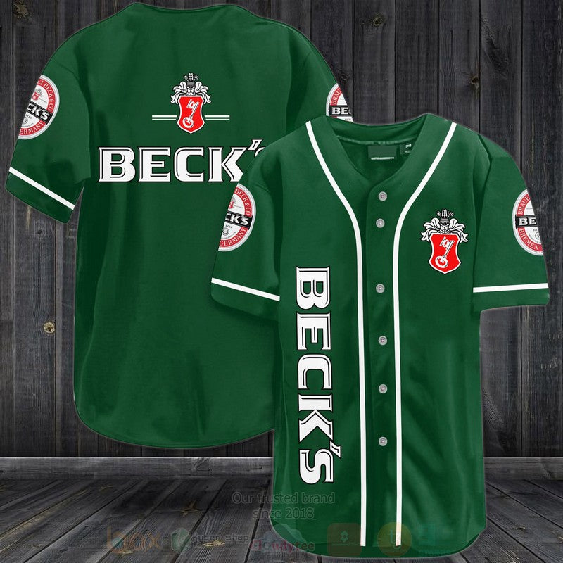 FASHION Becks Baseball Jerseys Botton Shirt