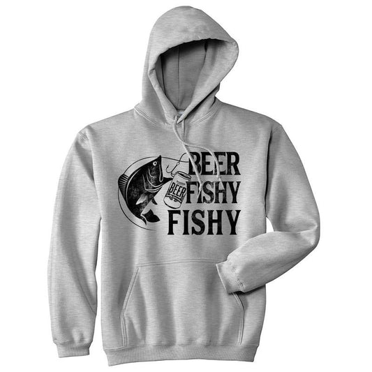 Beer Fishy Fishy Unisex Hoodie Funny Beer Lover Fishing Novelty Sweatshirt Funny Hoodies Fishing Hoodie Funny Fishing...