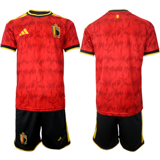 Belgium National Team Blank Red 2026 World Cup Home Soccer Jersey Suit