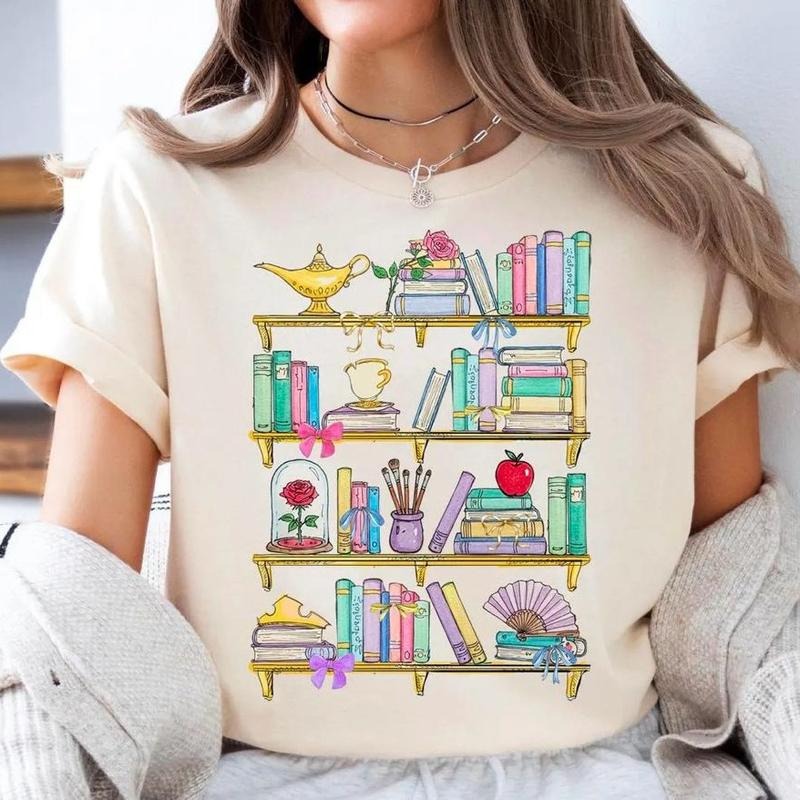 Belle's Bookshelf Shirt, Vintage Belle's Library Tee, Book Lover Sweater, Bookish Hoodie, Librarians Shirt, Gift For...