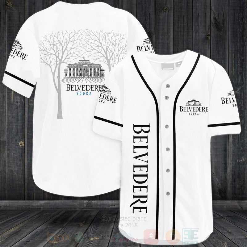 FASHION Belvedere Vodka Baseball Jerseys Botton Shirt