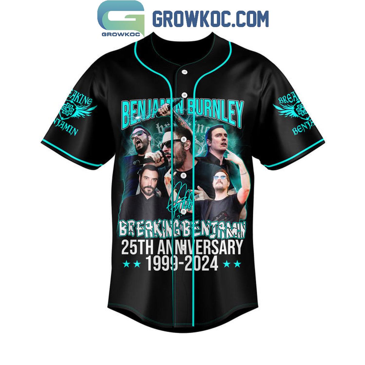Benjamin Burnley Breaking Benjamin 1999-2024 Personalized Baseball Jersey