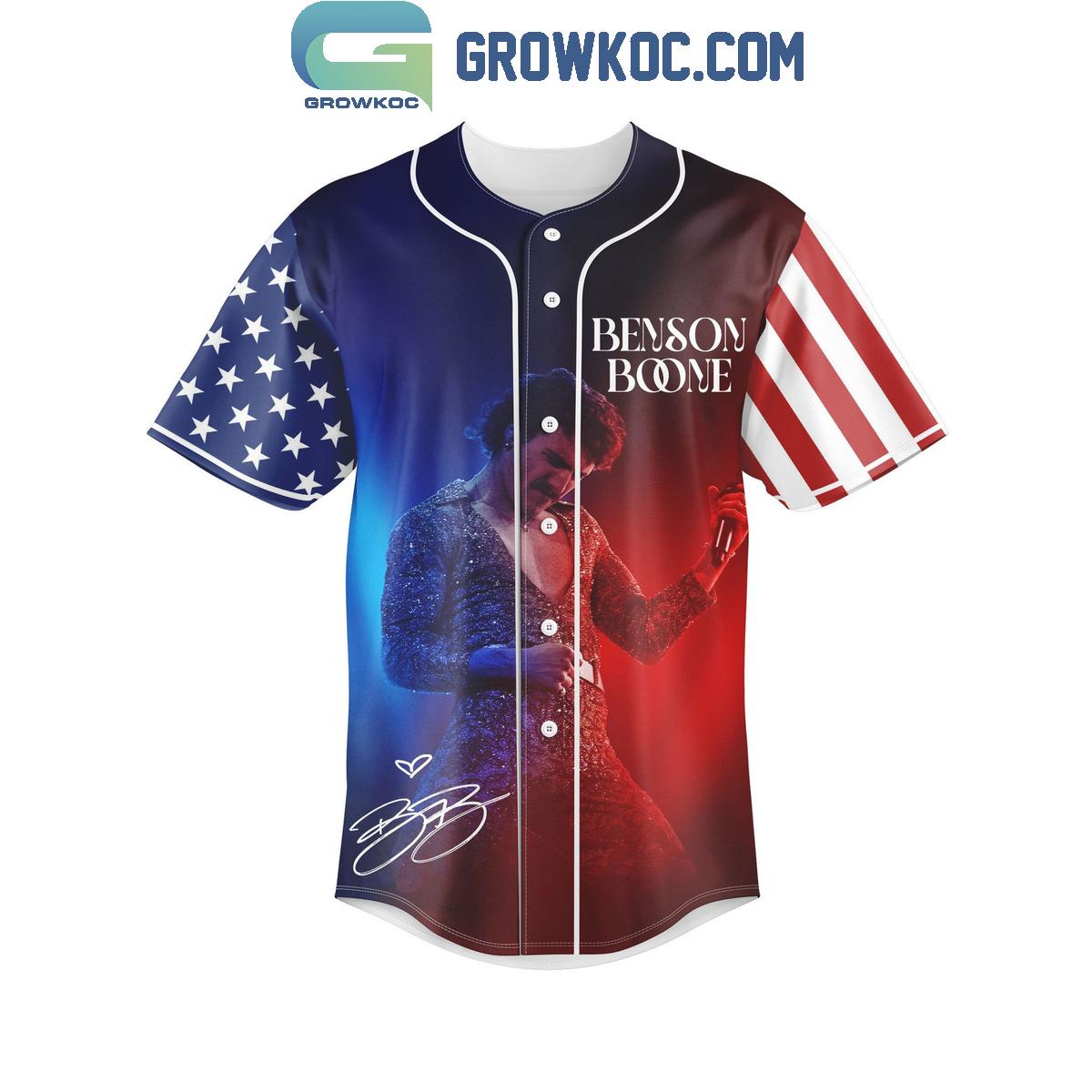 Benson Boone American Heart Tour 4th Of July Baseball Jersey