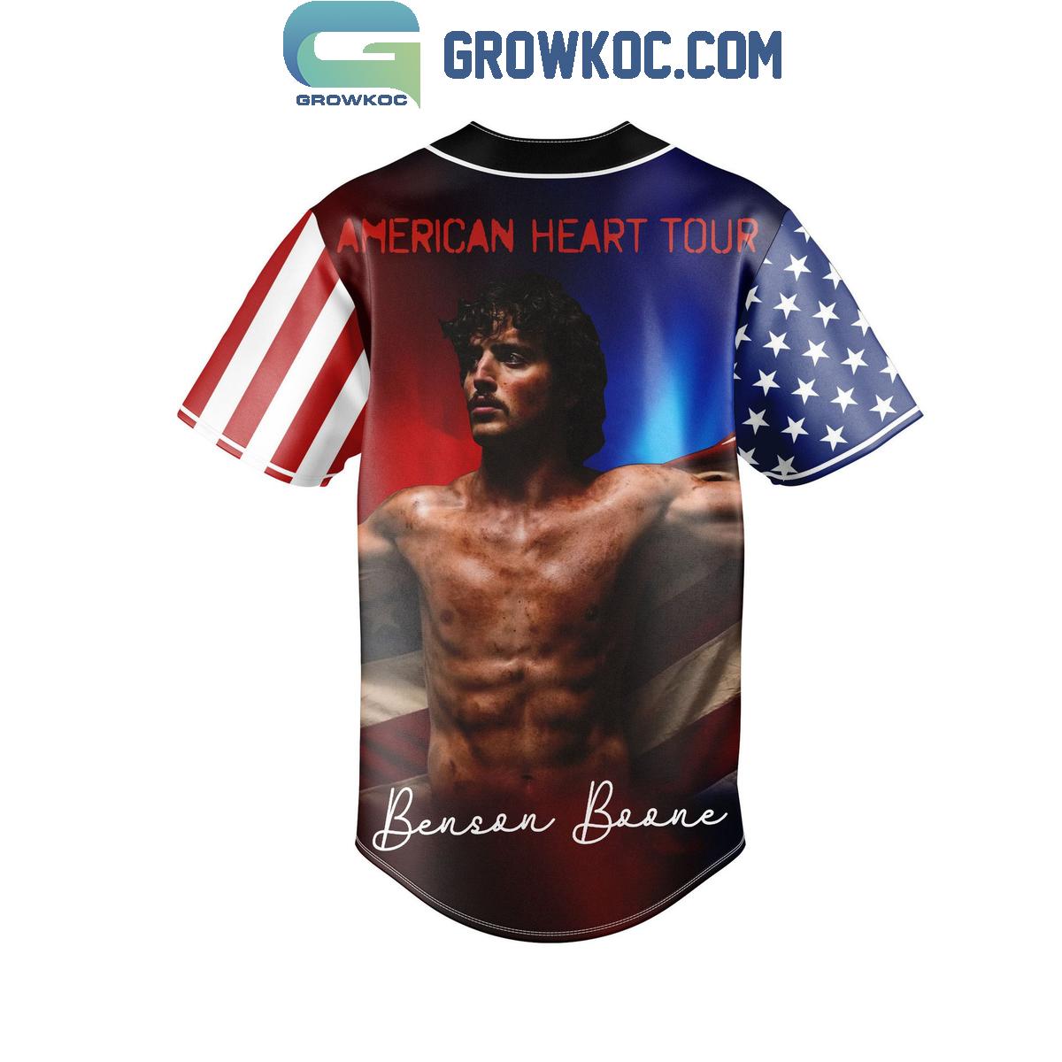Benson Boone American Heart Tour 4th Of July Baseball Jersey