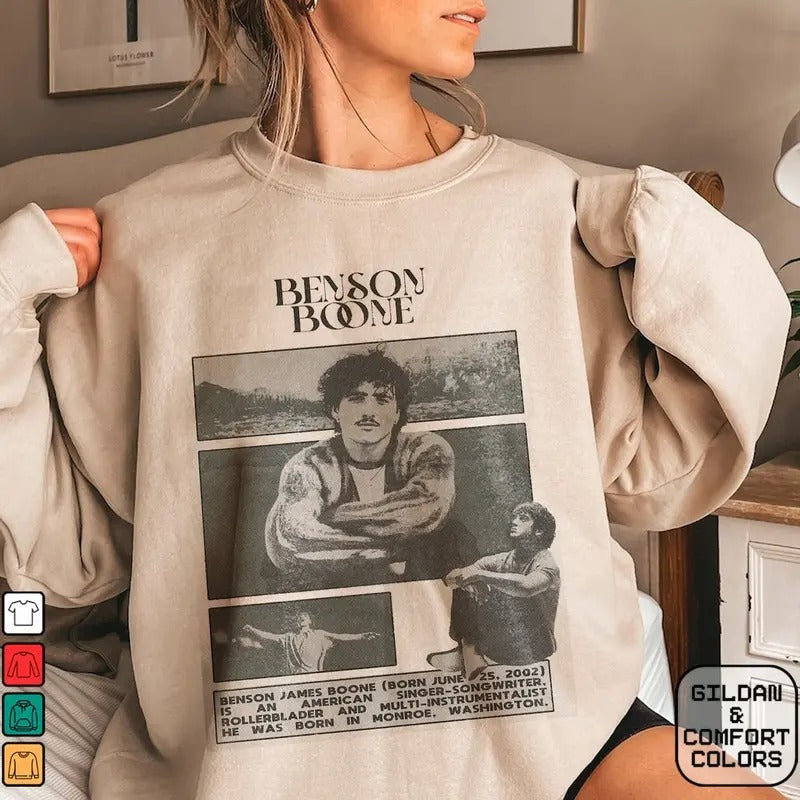 Benson Boone Beautiful Things Tshirt, Beautiful Things Tshirt, Album Music Shirt, Uniex Shirt, Gift for Fan Hoodie,...