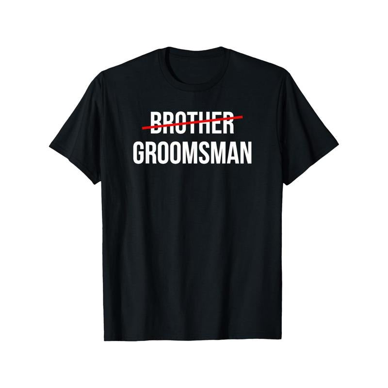 Best Man Proposal T-Shirt - 100% Cotton Crew Neck, Geometric Pattern, Slight Stretch, All-Season Sports Tee with Applique...