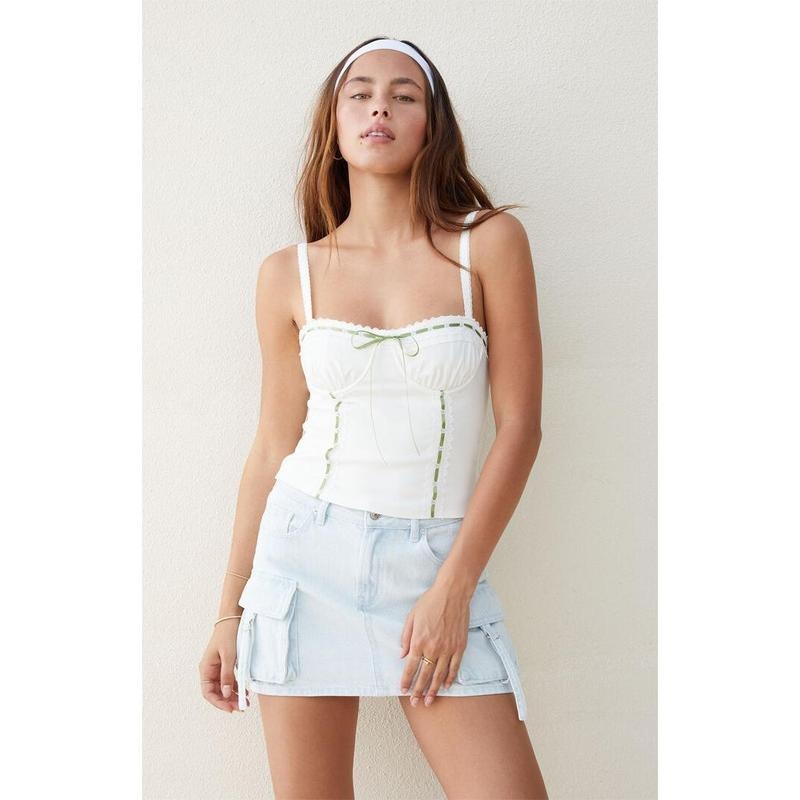 Beverly and Beck Women's Francesa Femme Trim Corset T-Shirts, Hoodie, Sweatshirt | WearSparks.com