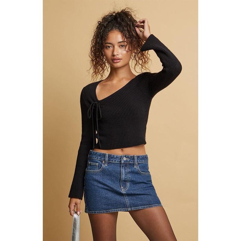 Beverly and Beck Women's Sophia Asymmetrical Tie Sweater T-Shirts, Hoodie, Sweatshirt | WearSparks.com