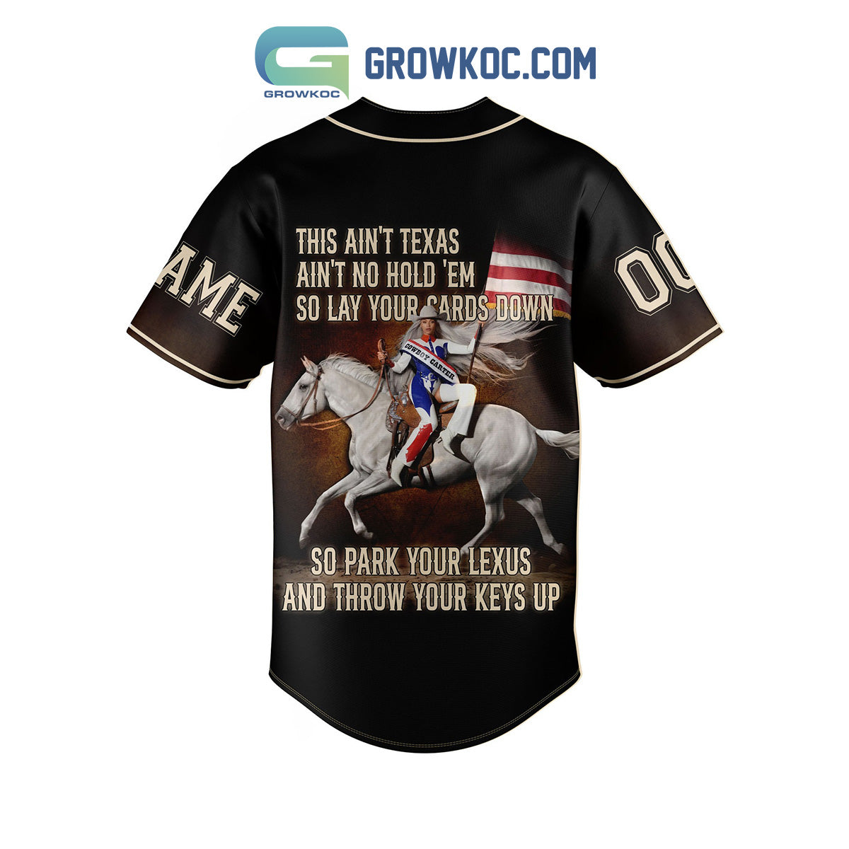 Beyonce This Ain’t Texas Ain’t No Hold ‘Em Personalized Baseball Jersey