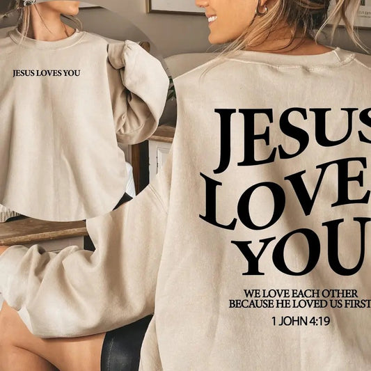 Bible Study Sweatshirt Christian Sweatshirt Jesus Hoodie Christian Hoodie Jesus Loves You Sweatshirt Christian Gift...