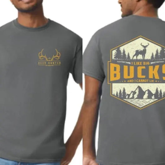 Big Bucks T-Shirt Deer Hunting Men's Apparel Tee Soft Style Tshirt Hoodie, Sweatshirt | WearSparks.com