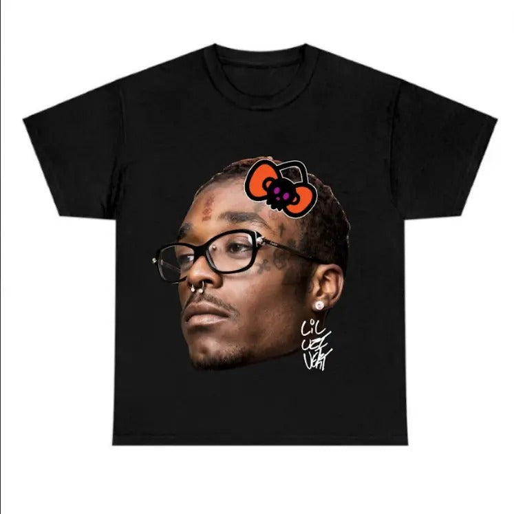 Big Face Lil Uzii Halloween Cute Black Shirt Cotton Hoodie, Sweatshirt | WearSparks.com