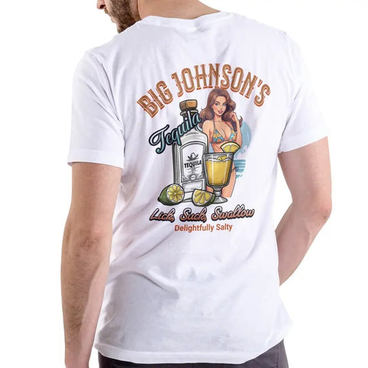 Big Johnsons Tequila, Delightfully Salty T Shirt Casual Menswear Top Love Hoodie, Sweatshirt | WearSparks.com