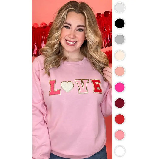 Big Letter Heart Sweatshirtstyle{n002}2 T-Shirts, Hoodie, Sweatshirt | WearSparks.com