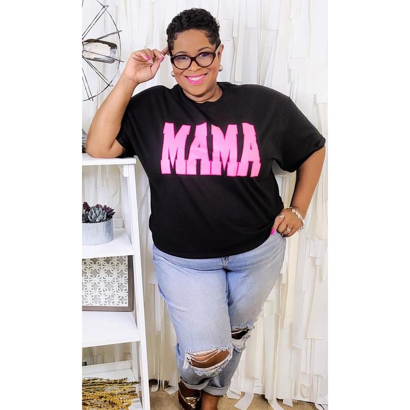 Big Letter MAMA T-Shirt | Trendy Mama Shirt Hoodie, Sweatshirt | WearSparks.com
