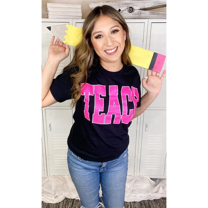 Big Letter TEACH T-Shirt Hoodie, Sweatshirt | WearSparks.com