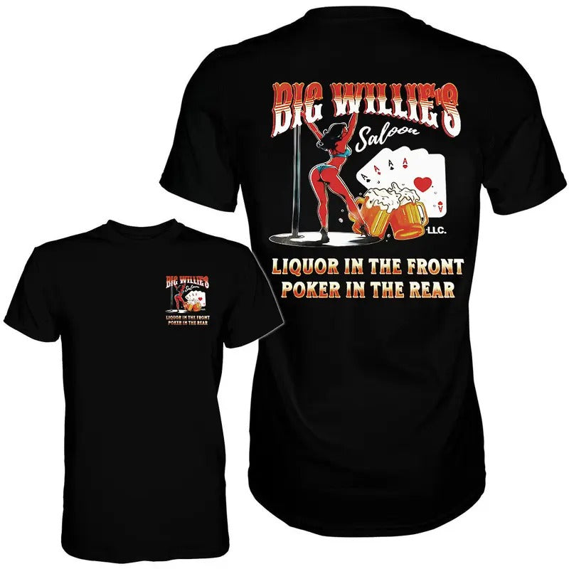 Big Willie's Saloon Unisex Tee Hoodie, Sweatshirt | WearSparks.com