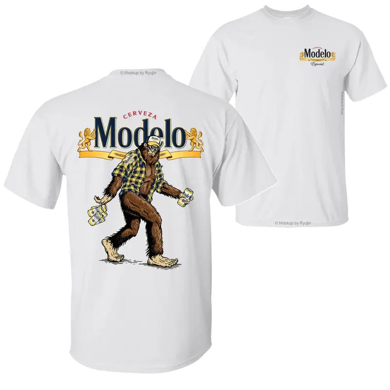 Bigfoot Modelo Especial T-shirt, Modelo Especial Shirt, 2 Sided Graphic Printed Unisex Classic Comfort Cotton T-Shirts...
