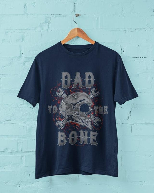 Biker Dad T Shirt Dad To The Bone With Skull And Cross Wrenches Art Gift For Motorcyclist Dad Hoodie, T-shirt and sweater...