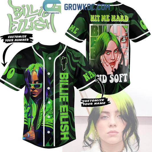 Billie Eilish Hit Me Hard And Soft Personalized Baseball Jersey