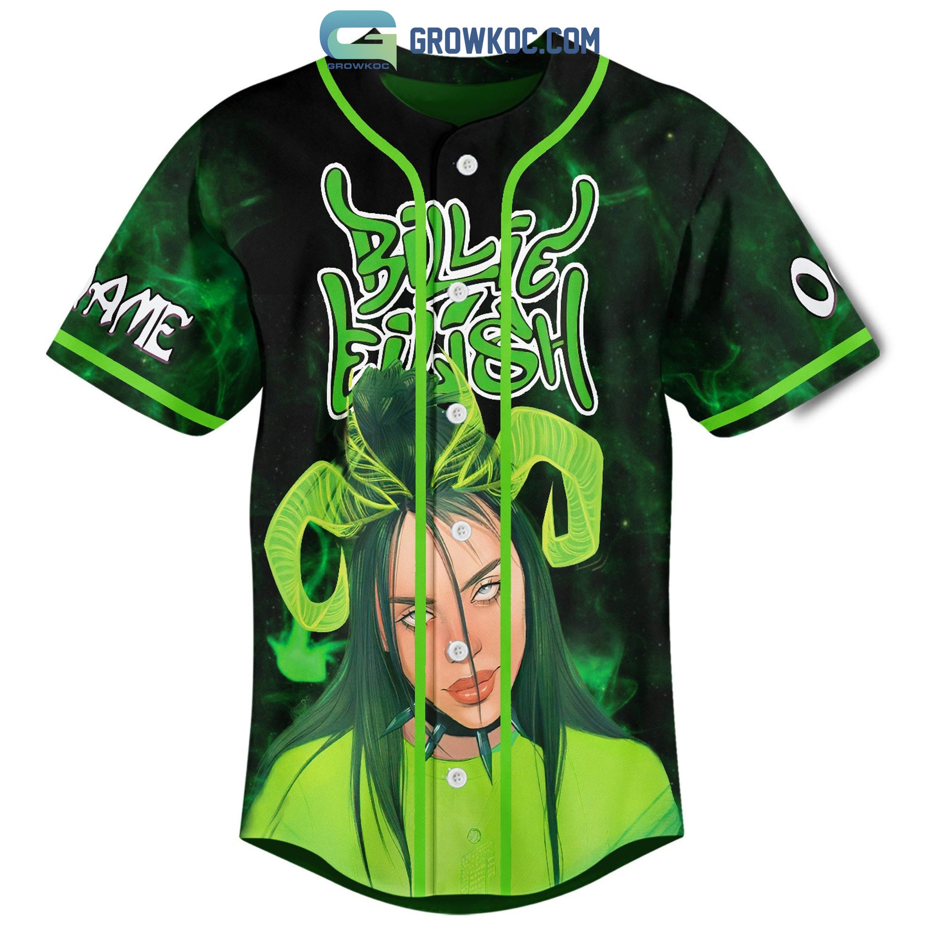 Billie Eilish When We All Fall Asleep Where Do We Go Personalized Baseball Jersey