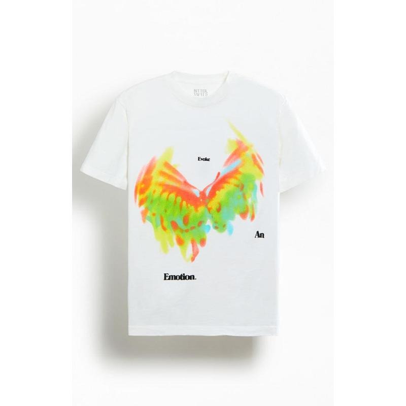 Bittersweet Men's Flutter Oversized T-Shirt - Multicolor Hoodie, Sweatshirt | WearSparks.com