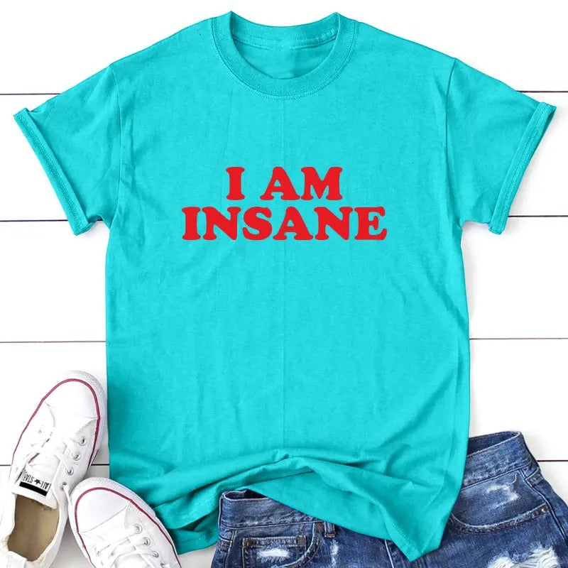 I Am Insane Apparel, Proudly Printed In The USA, Tee,  Gray / White / Blue / Black #sassy #cute Hoodie, Sweatshirt