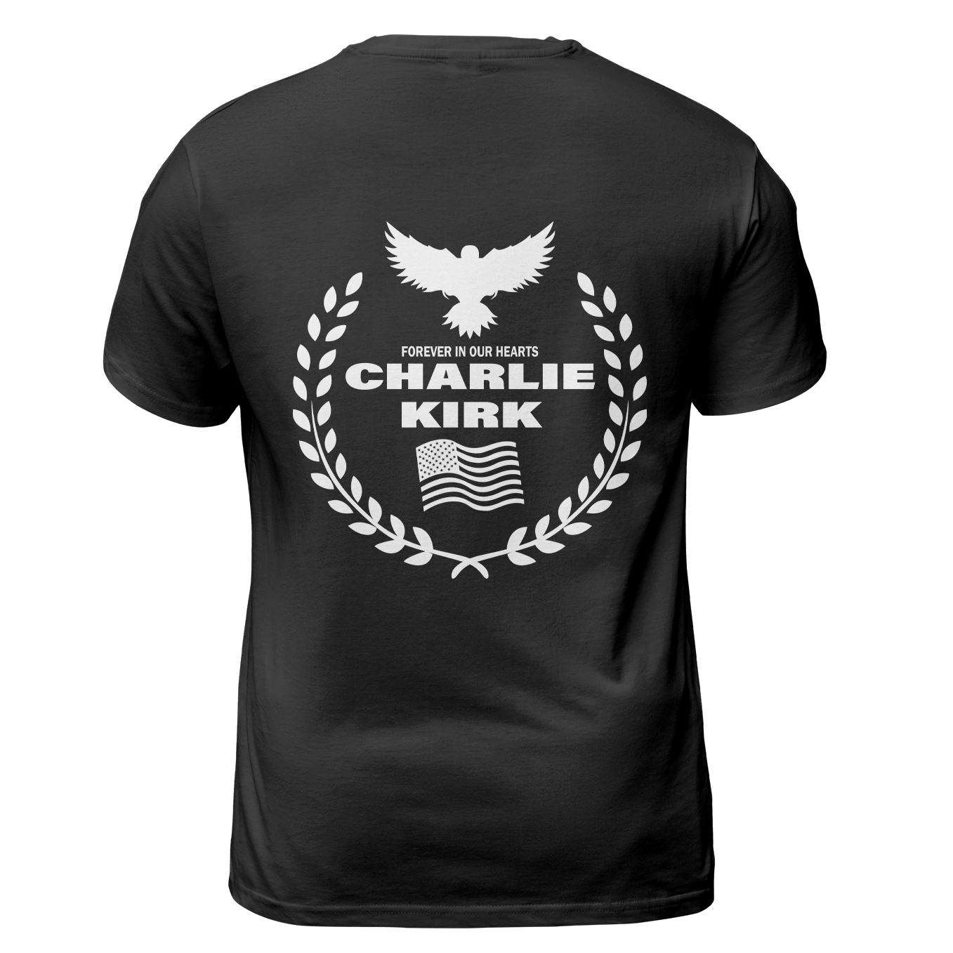 Freedom Charlie Kirk Forever In Our Hearts T Shirt - G Hoodie, Sweatshirt | WearSparks.com (Image 2)